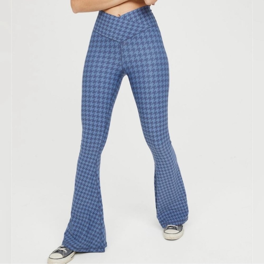 OFFLINE by Aerie Real Me High Waisted Crossover Super Flare Leggings